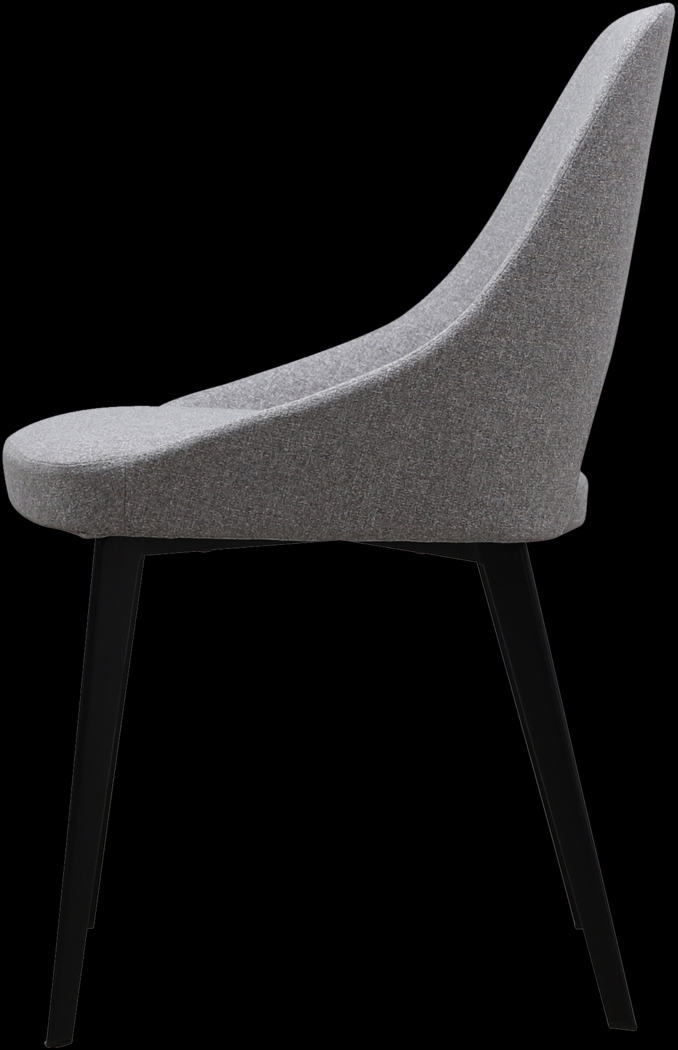 Rafe Light Gray Side Chair - Thumbnail - Image 3
