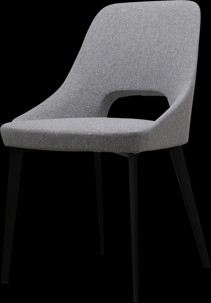 Rafe Light Gray Side Chair - Thumbnail - Image 1