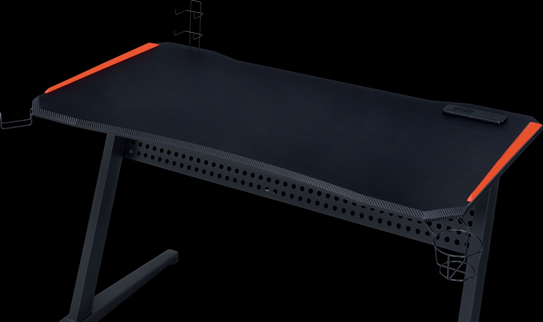 Raggley Black PC Computer Desk with USB Port - Thumbnail - Image 2