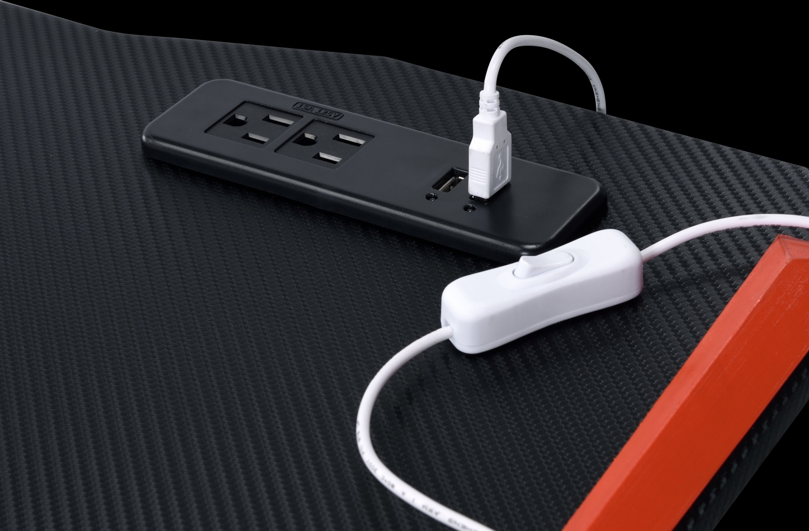 Raggley Black PC Computer Desk with USB Port - Thumbnail - Image 4