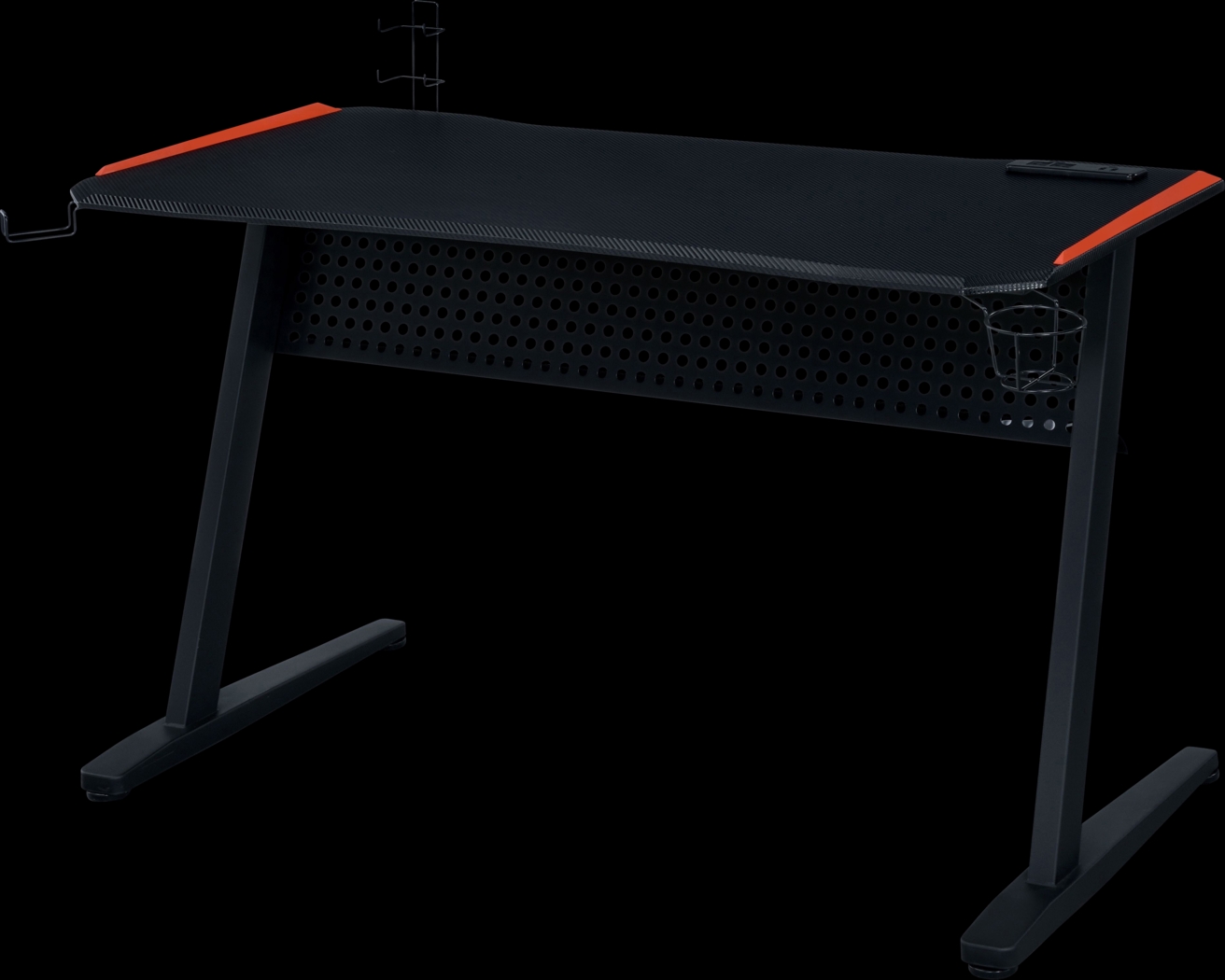 Raggley Black PC Computer Desk with USB Port - Thumbnail - Image 1