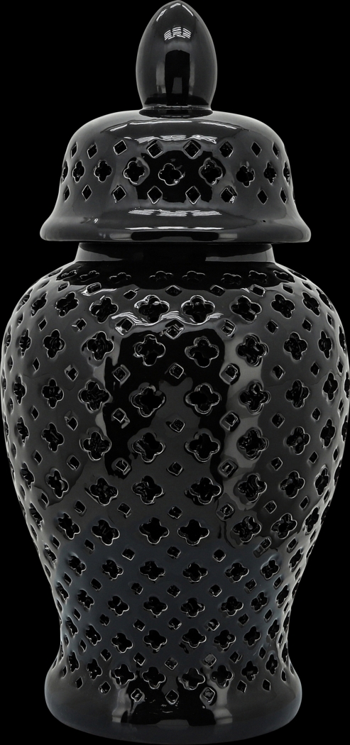 Raggsdale Black Large Temple Jar - Thumbnail - Image 1