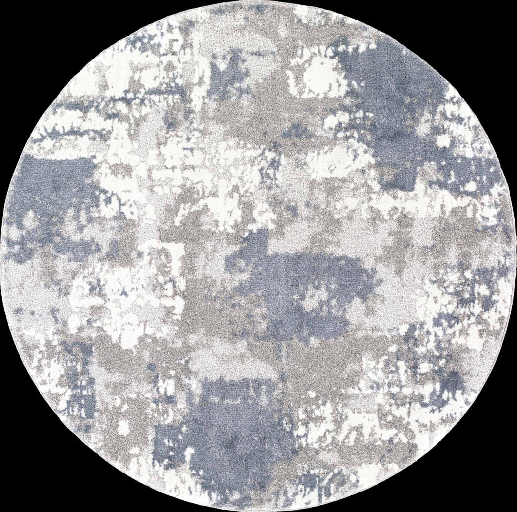 Ragland II Blue 5'3 Round Rug - Thumbnail - Image 1