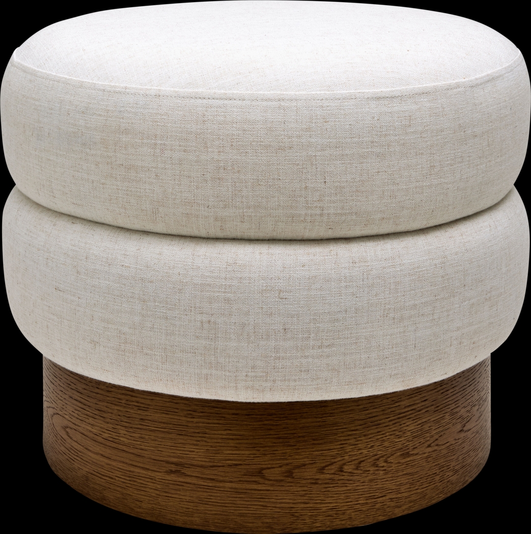 Rahu Beige Ottoman - Thumbnail - Image 1