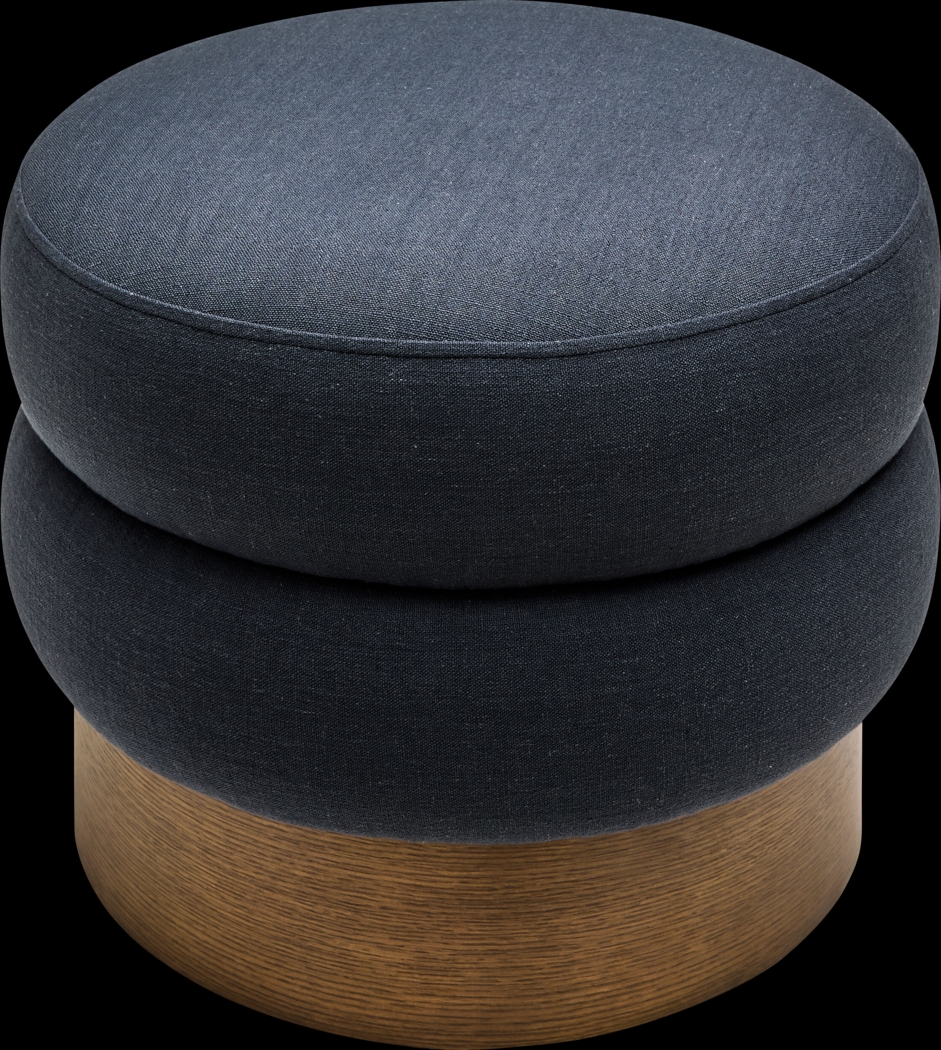 Rahu Dark Blue Ottoman - Thumbnail - Image 3