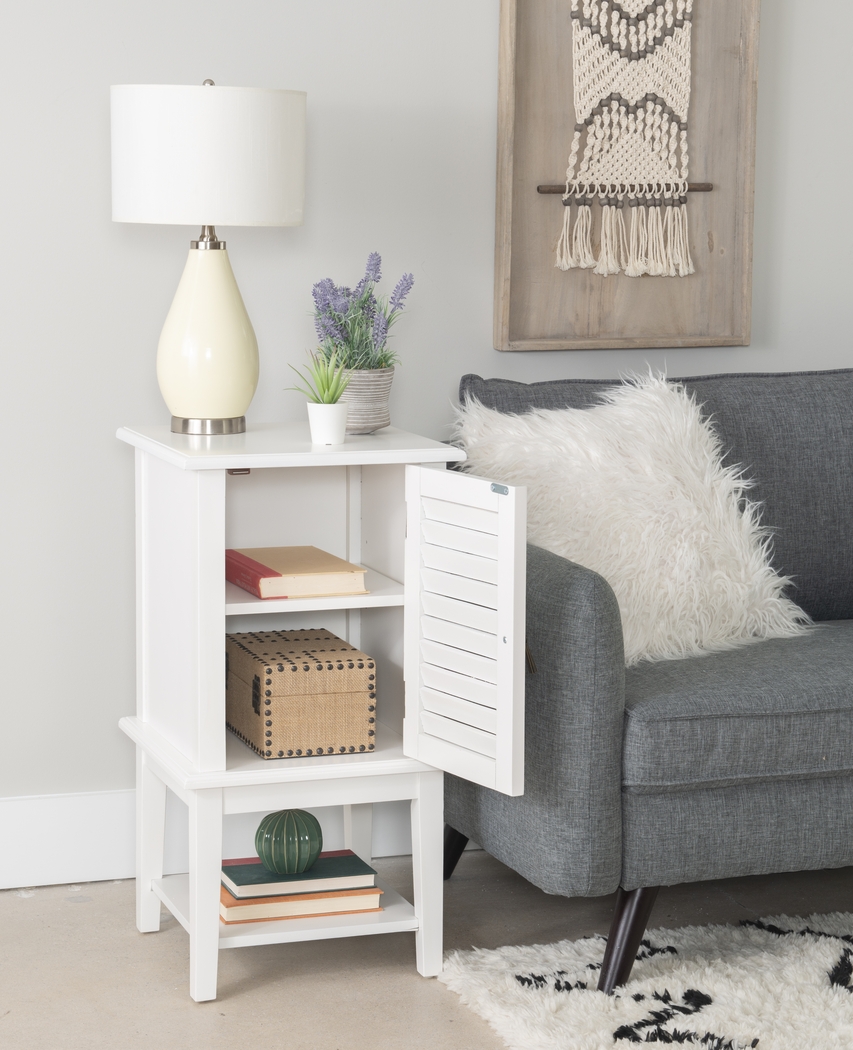 Raiden White Shutter Door Table - Thumbnail - Image 4