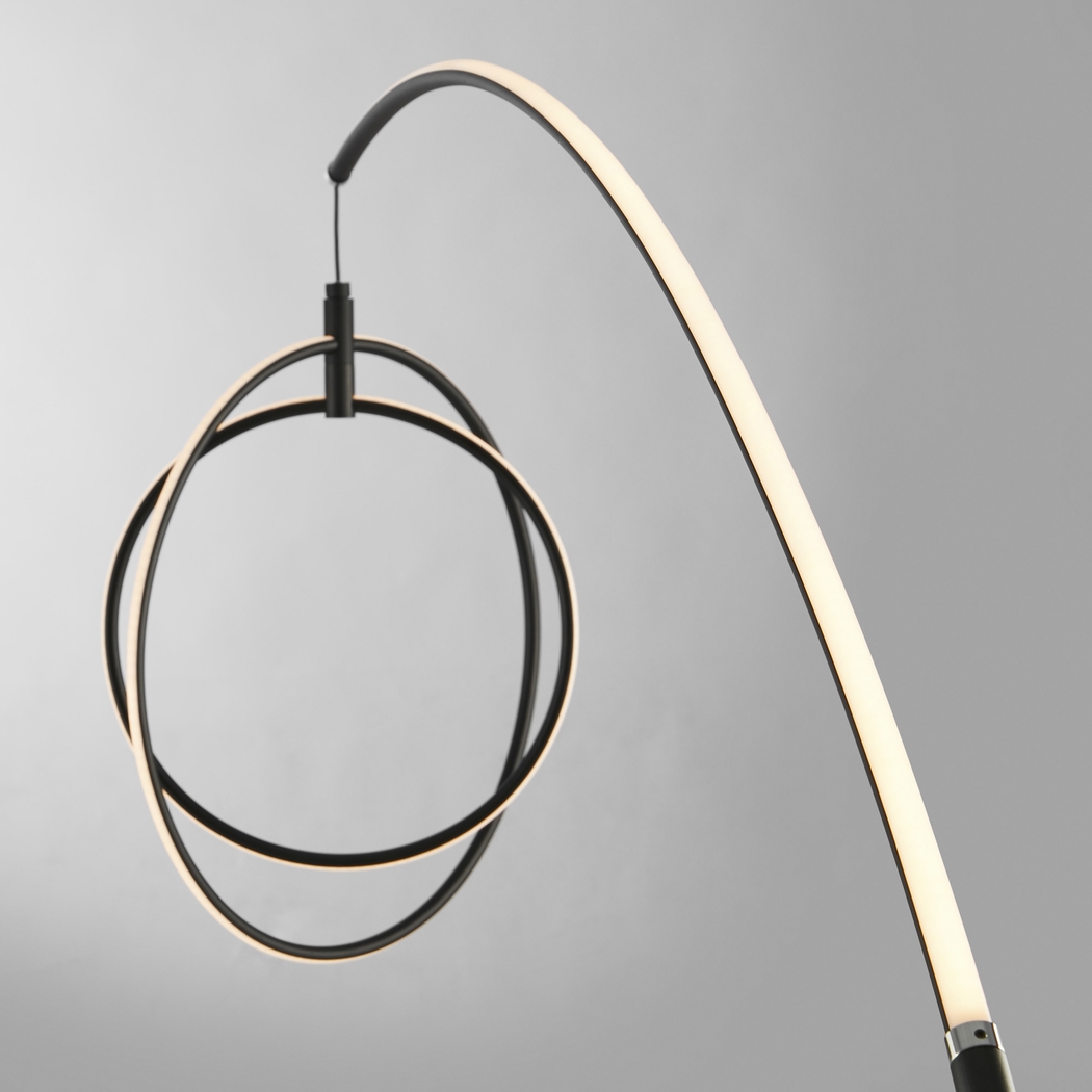 Railford Bend Black Floor Lamp - Thumbnail - Image 3