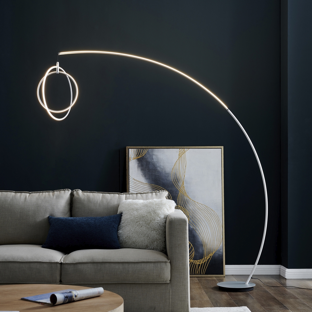 Railford Bend Silver Floor Lamp - Thumbnail - Image 2