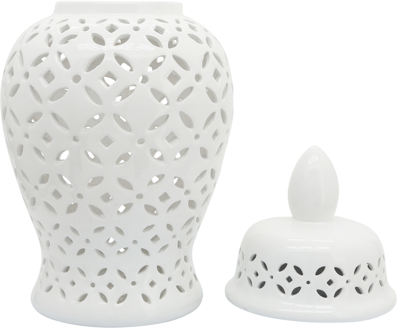 Railsback White Temple Jar - Thumbnail - Image 5