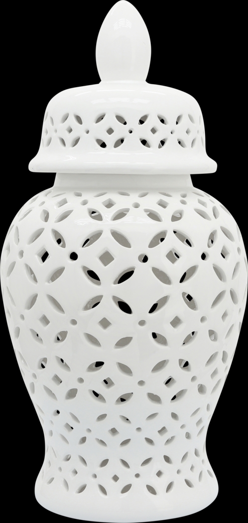 Railsback White Temple Jar - Thumbnail - Image 1