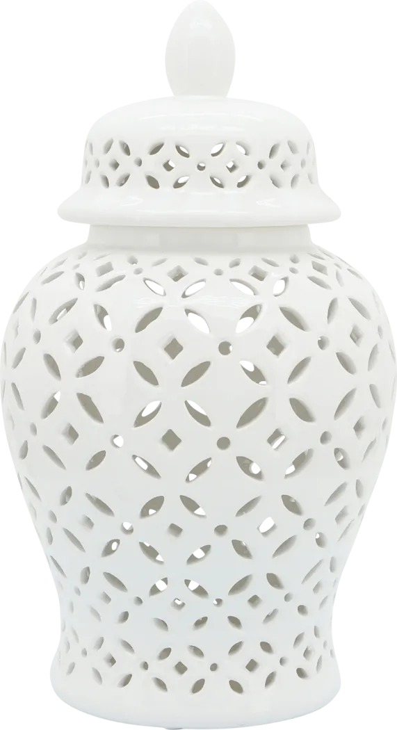 Railsback White Temple Jar - Thumbnail - Image 1