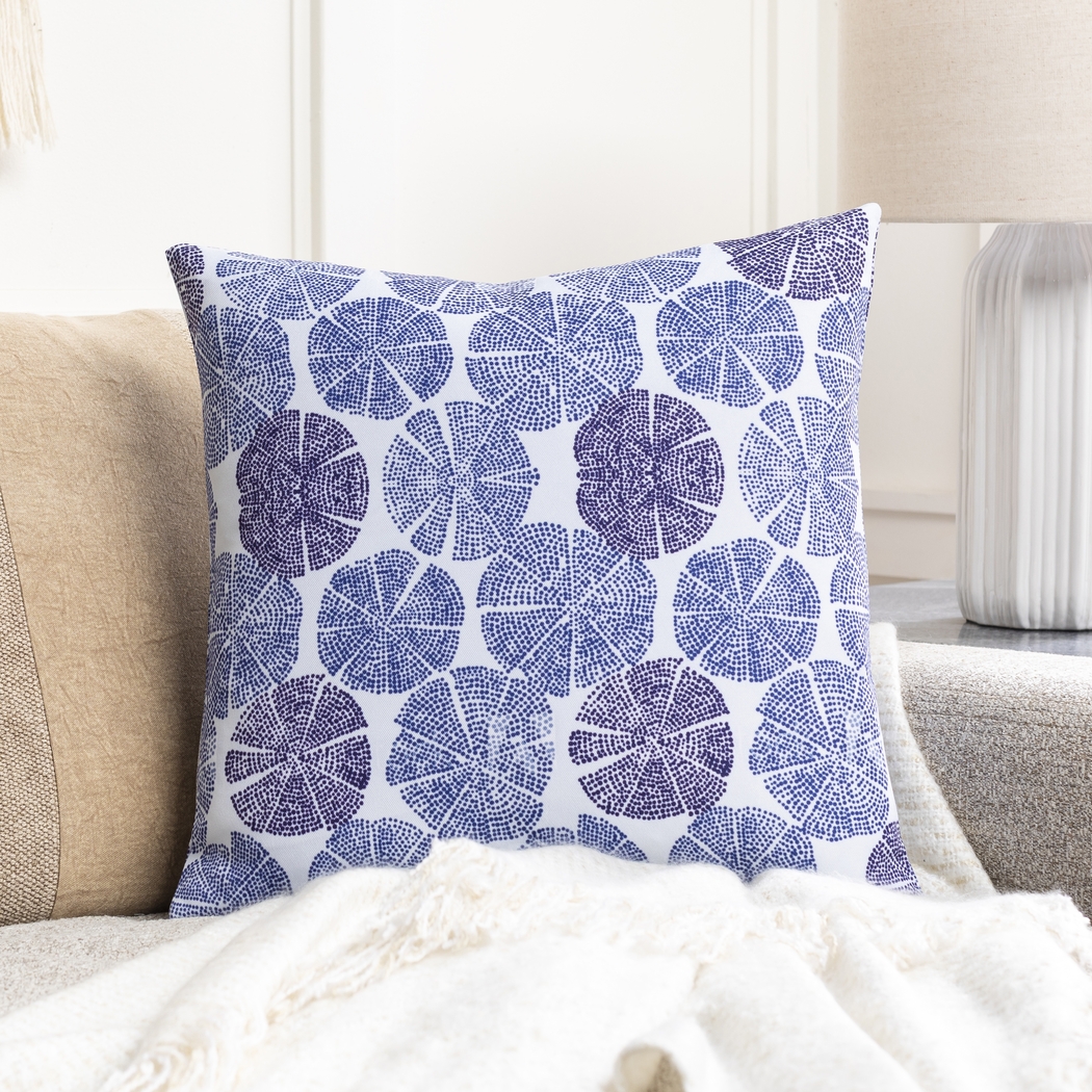 Raina Blue Accent Pillow - Thumbnail - Image 5