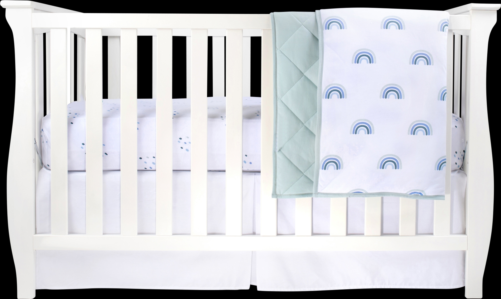 Rainbowville Blue 3 Pc Baby Bedding Set - Thumbnail - Image 1