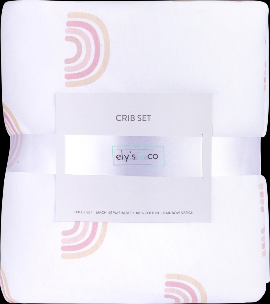 Rainbowville Pink 3 Pc Baby Bedding Set - Thumbnail - Image 3