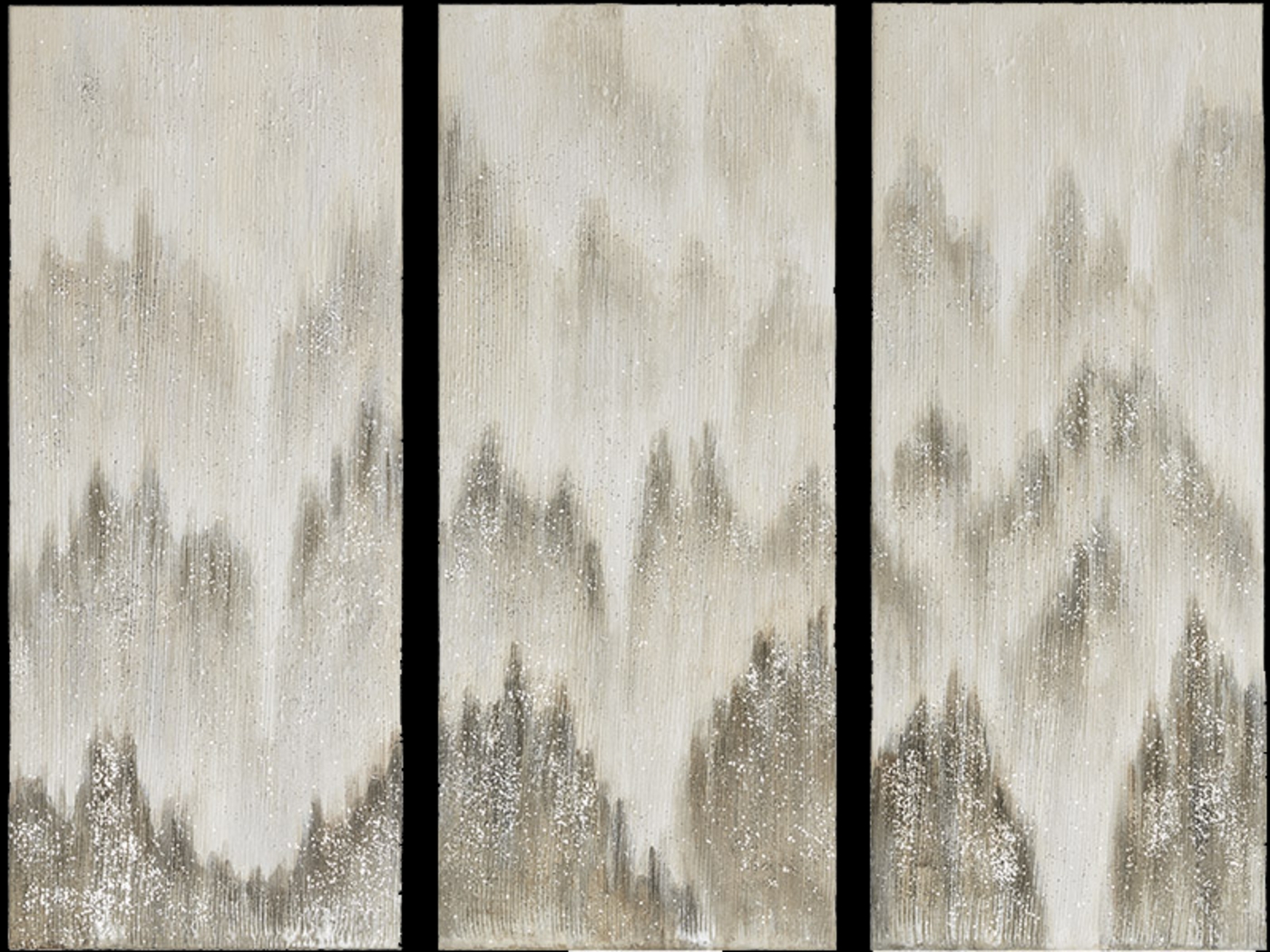 Rainy Forest Gray Artwork, Set of 3 - Thumbnail - Image 1