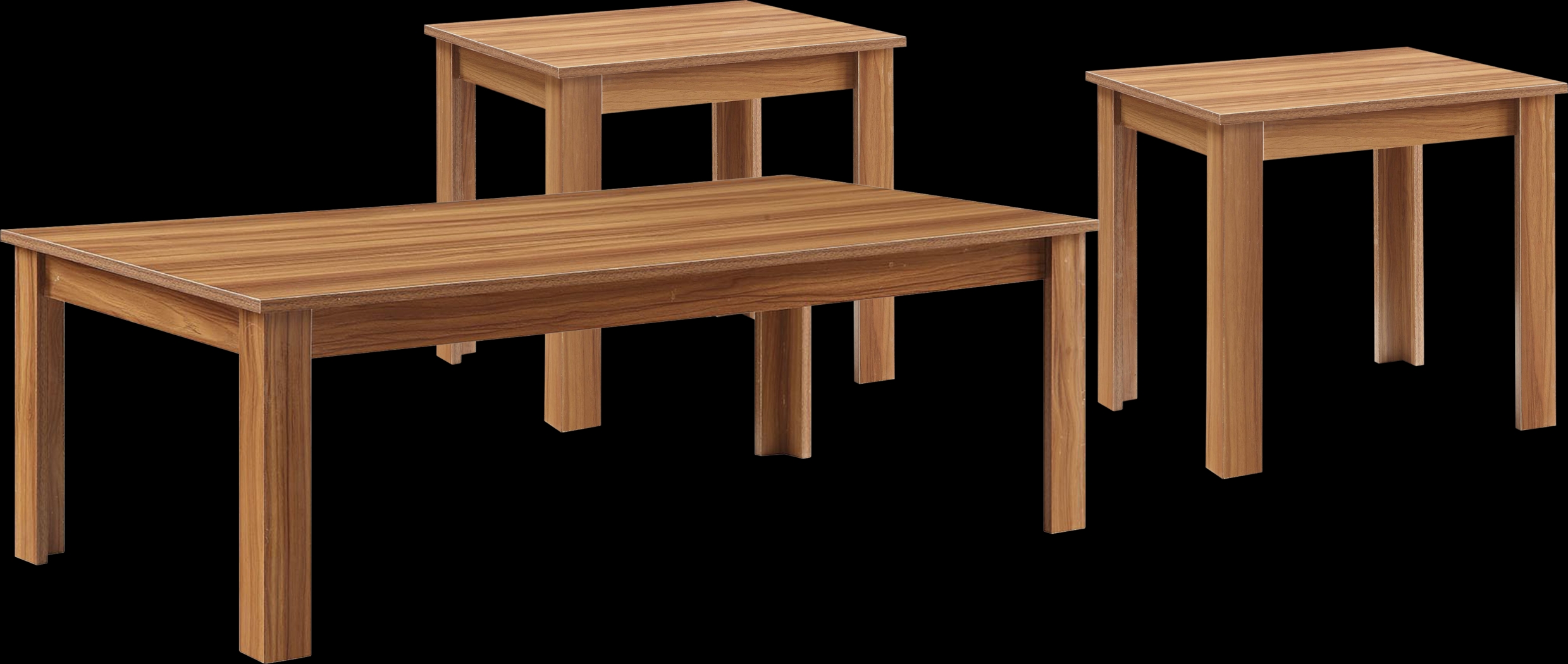 Raisa Brown 3 Pc Table Set - Thumbnail - Image 1