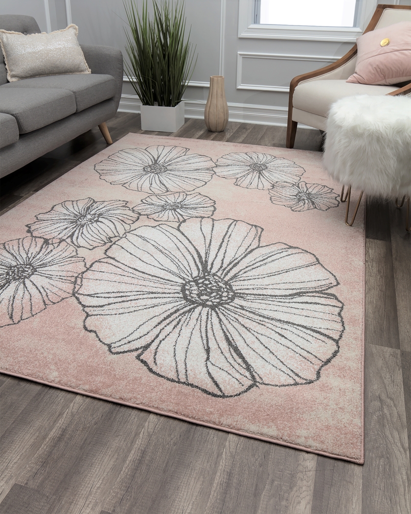 Ralana Pink 5' x 7' Rug - Thumbnail - Image 3