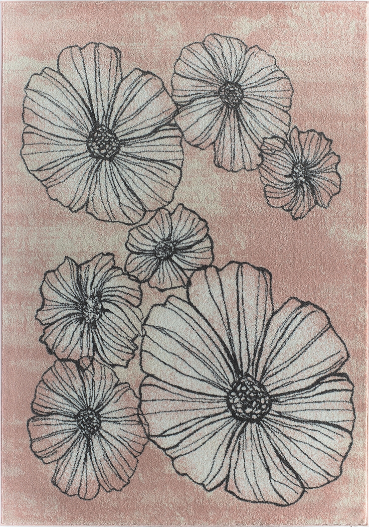 Ralana Pink 5' x 7' Rug - Thumbnail - Image 1