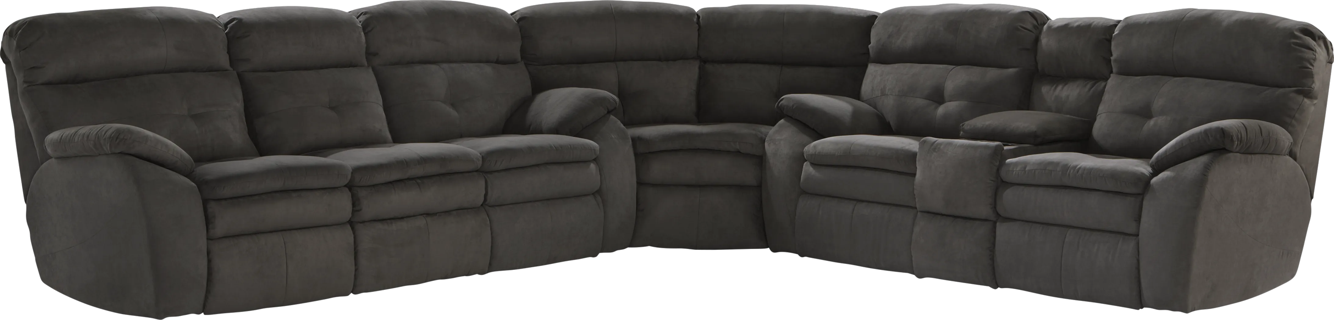 Raleigh Slate 3 Pc Power Reclining Sectional - Thumbnail - Image 1