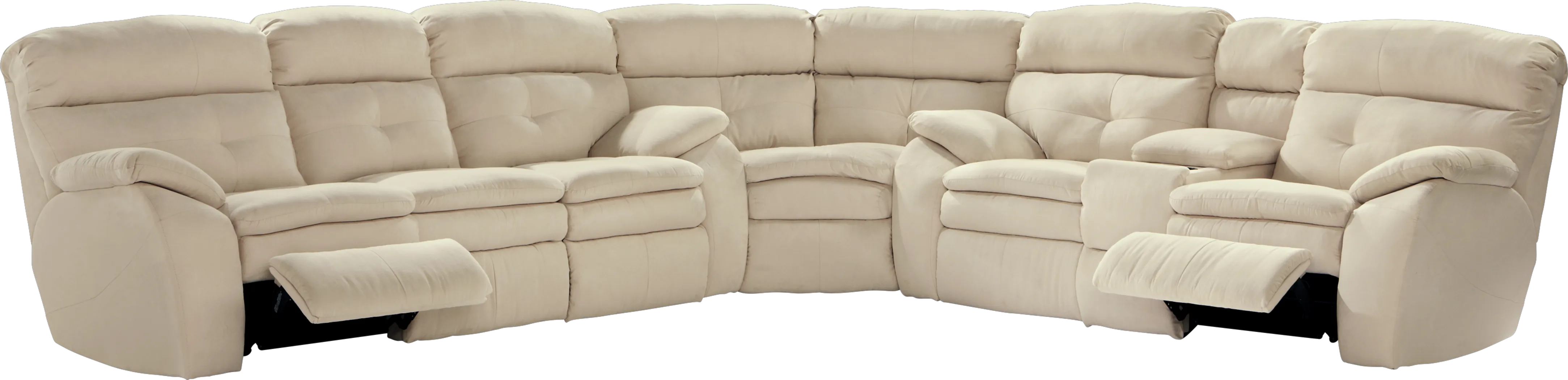 Raleigh Vanilla 3 Pc Power Reclining Sectional - Thumbnail - Image 2