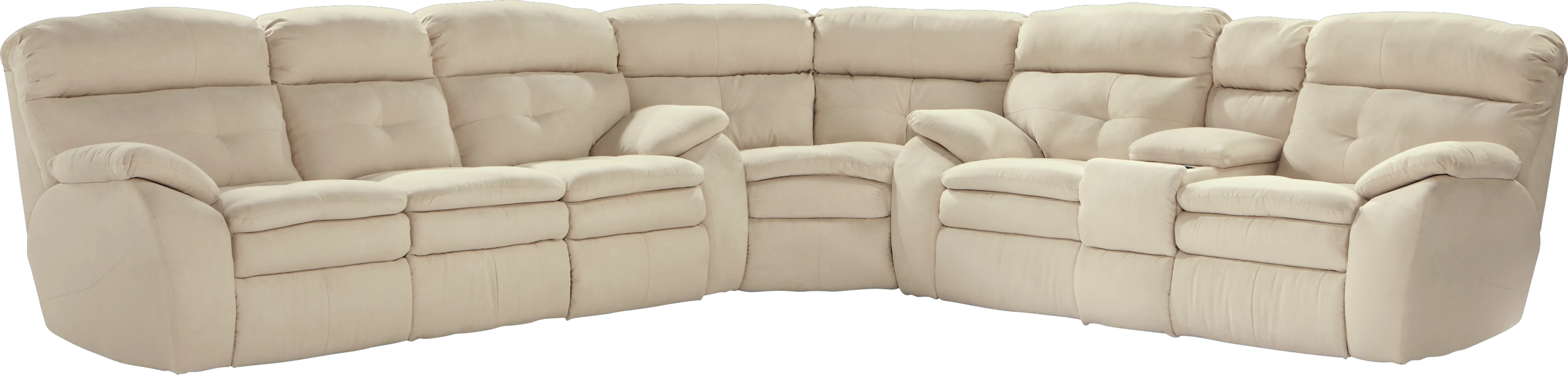 Raleigh Vanilla 3 Pc Power Reclining Sectional - Thumbnail - Image 1