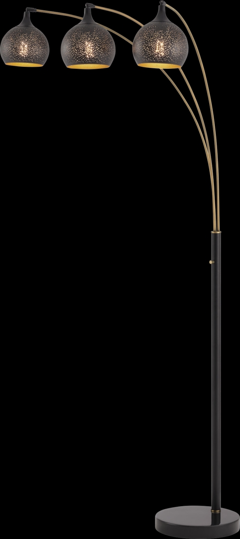 Ralkell Land Black Arc Floor Lamp - Thumbnail - Image 1