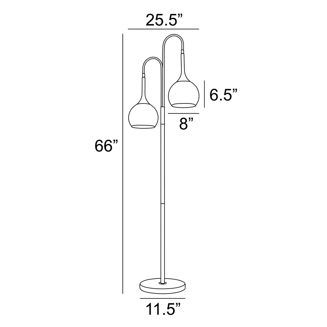 Ralkell Land Black Floor Lamp - Thumbnail - Image 4