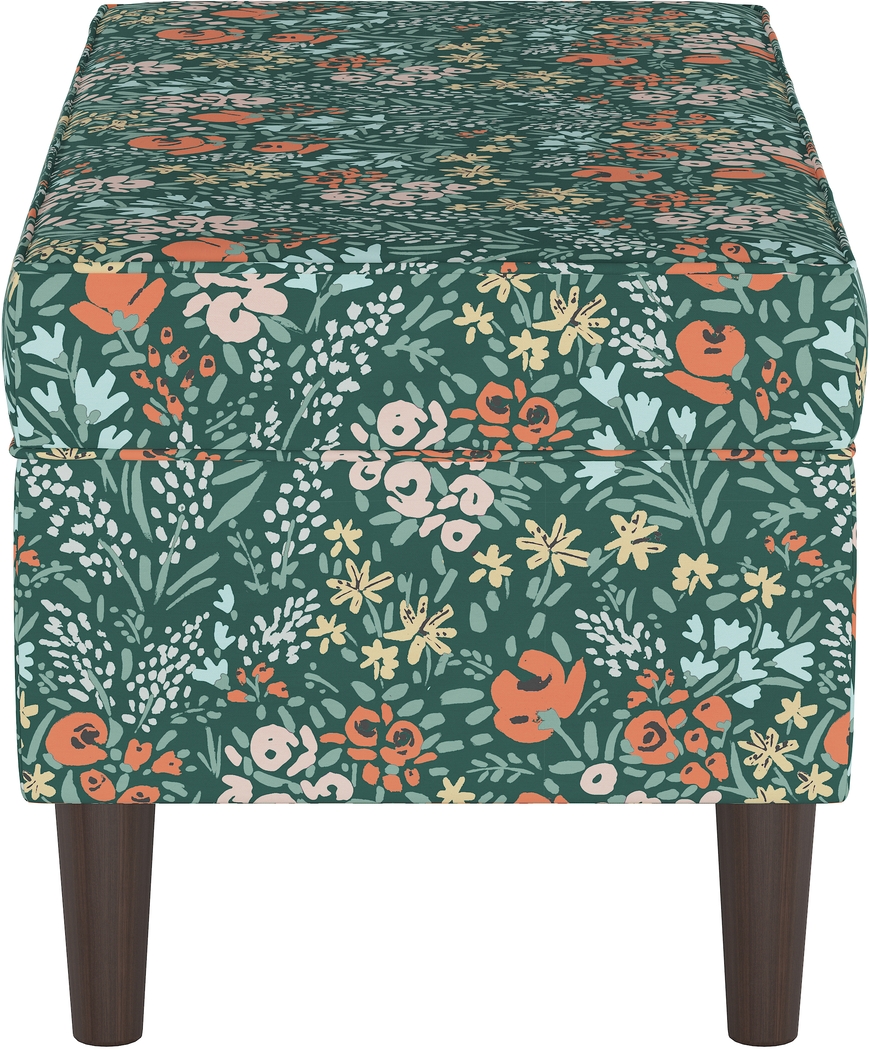 Ralson II Dark Green Storage Bench - Thumbnail - Image 4