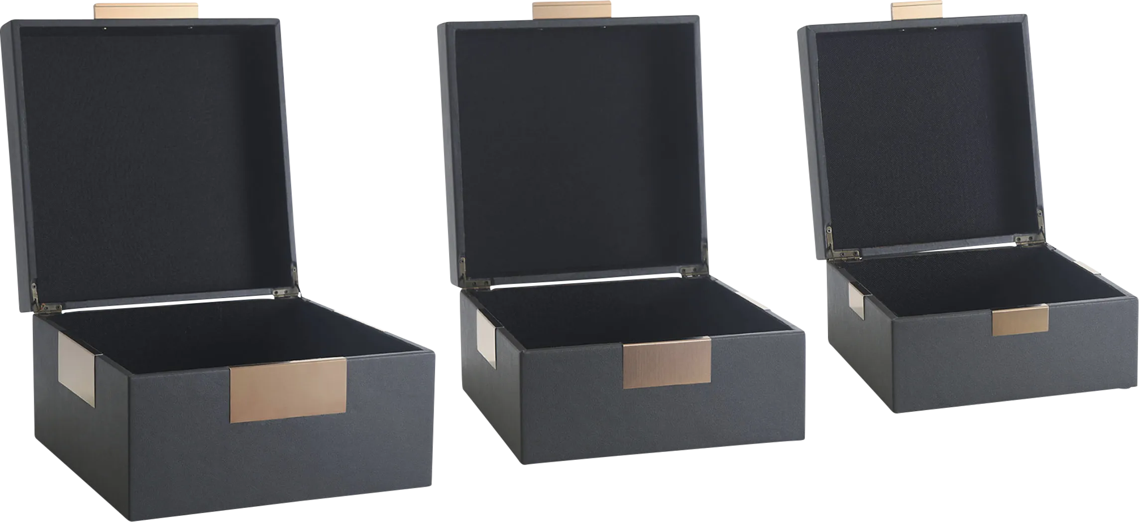 Ramila Charcoal Decorative Box, Set of 3 - Thumbnail - Image 6