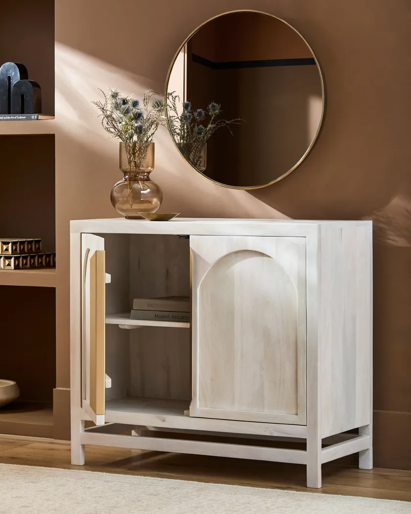Ramiya White Accent Cabinet - Thumbnail - Image 2