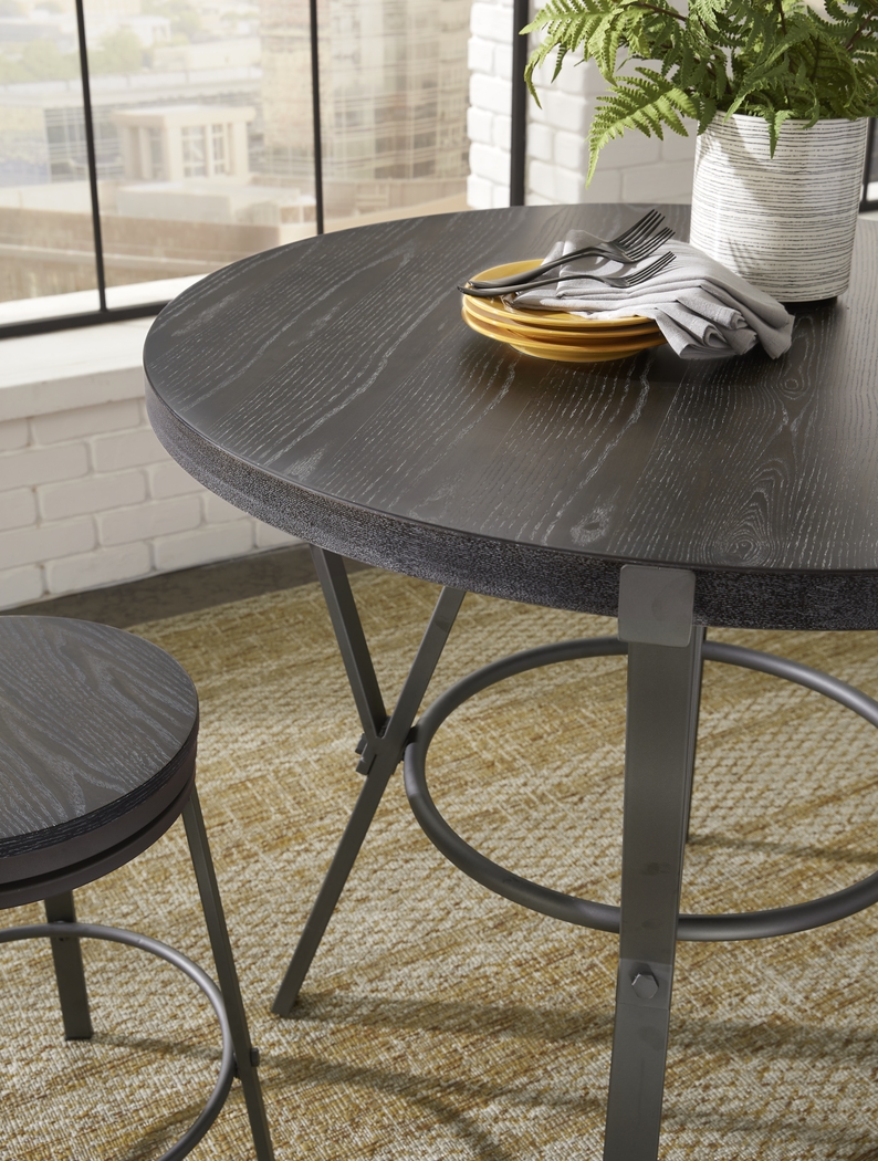 Ramona Gray Round Counter Height Dining Table - Thumbnail - Image 3