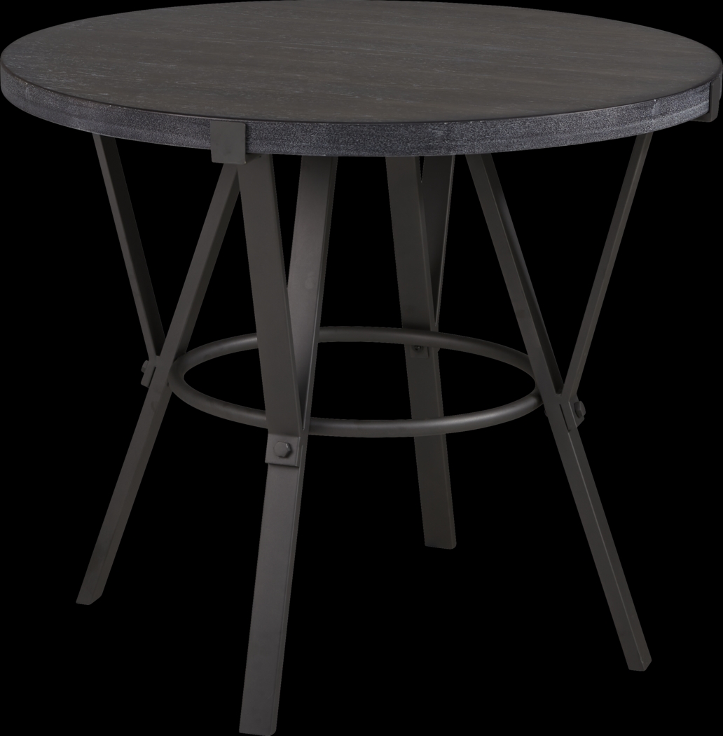 Ramona Gray Round Counter Height Dining Table - Thumbnail - Image 1