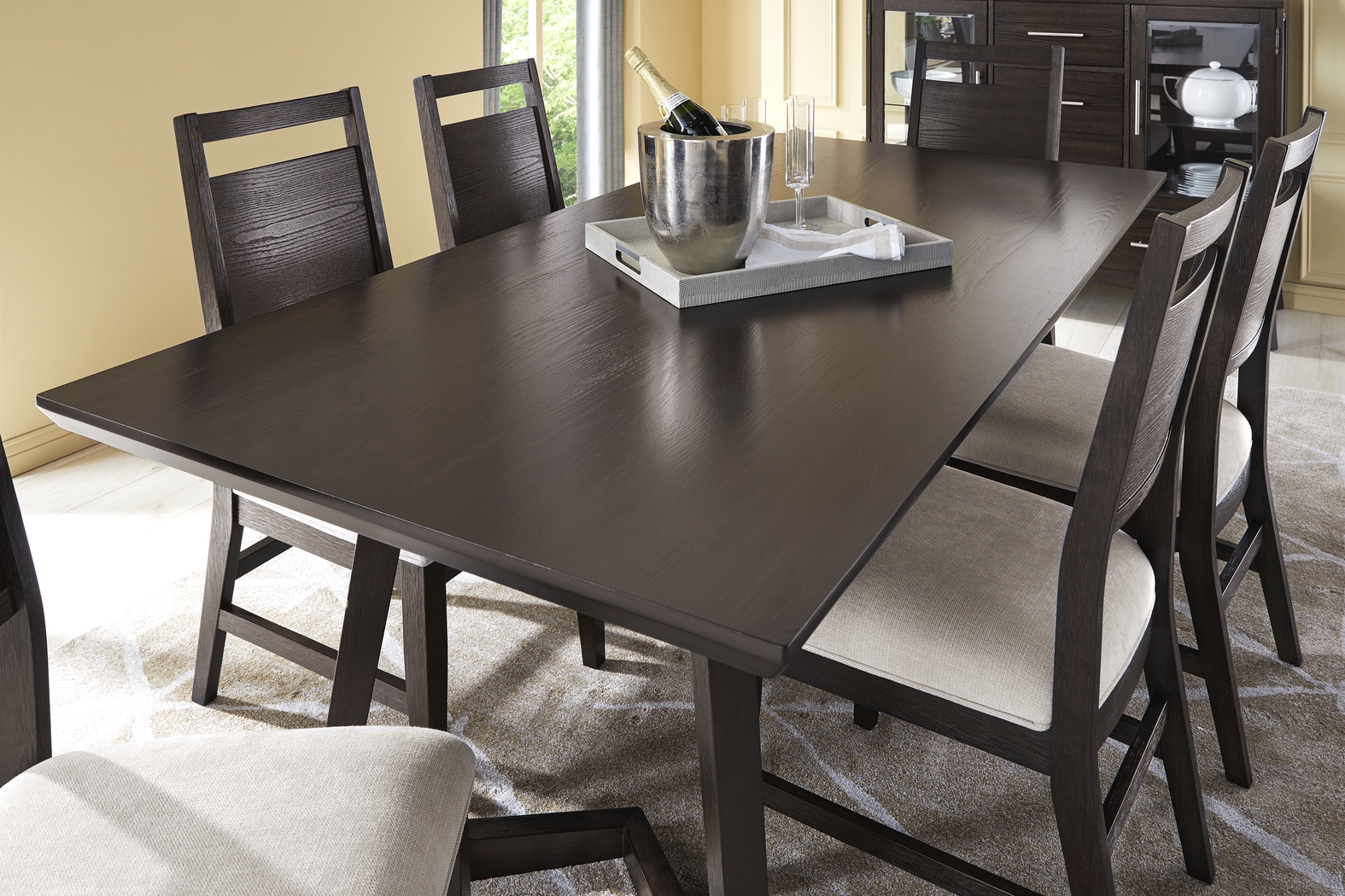 Ramore Espresso Dining Table - Thumbnail - Image 3