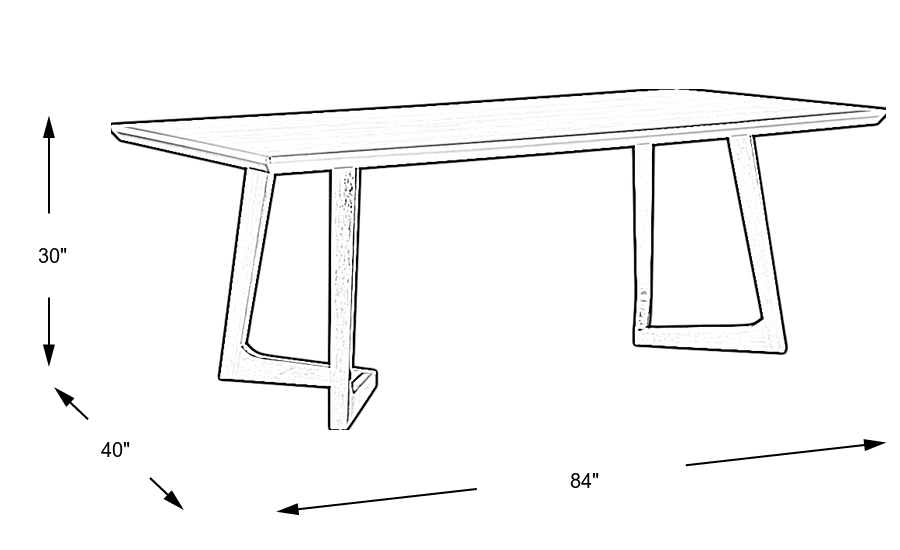 Dimension Image. Please refer to the Dimension Tab on this page for dimension details.