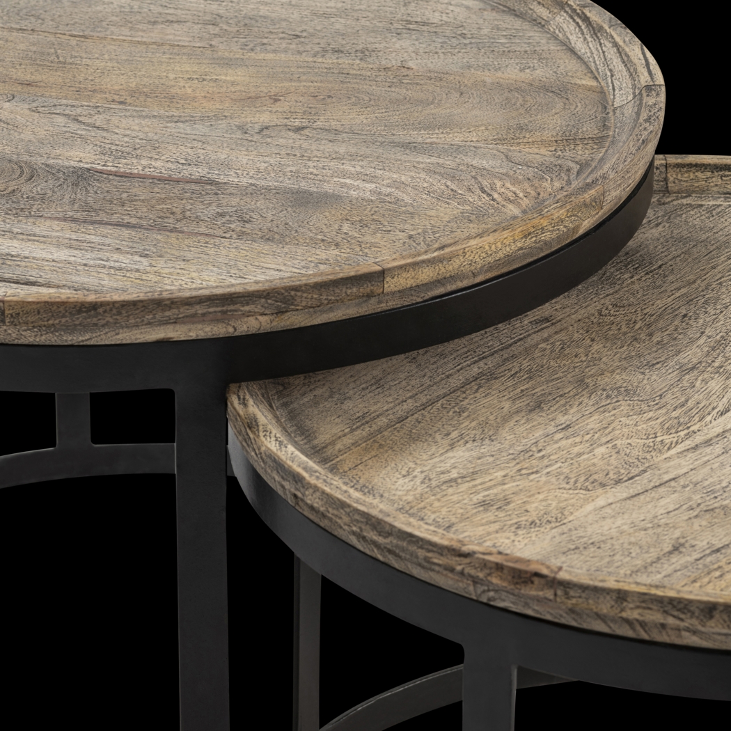 Ramseur Black Cocktail Table, Set of 2 - Thumbnail - Image 3