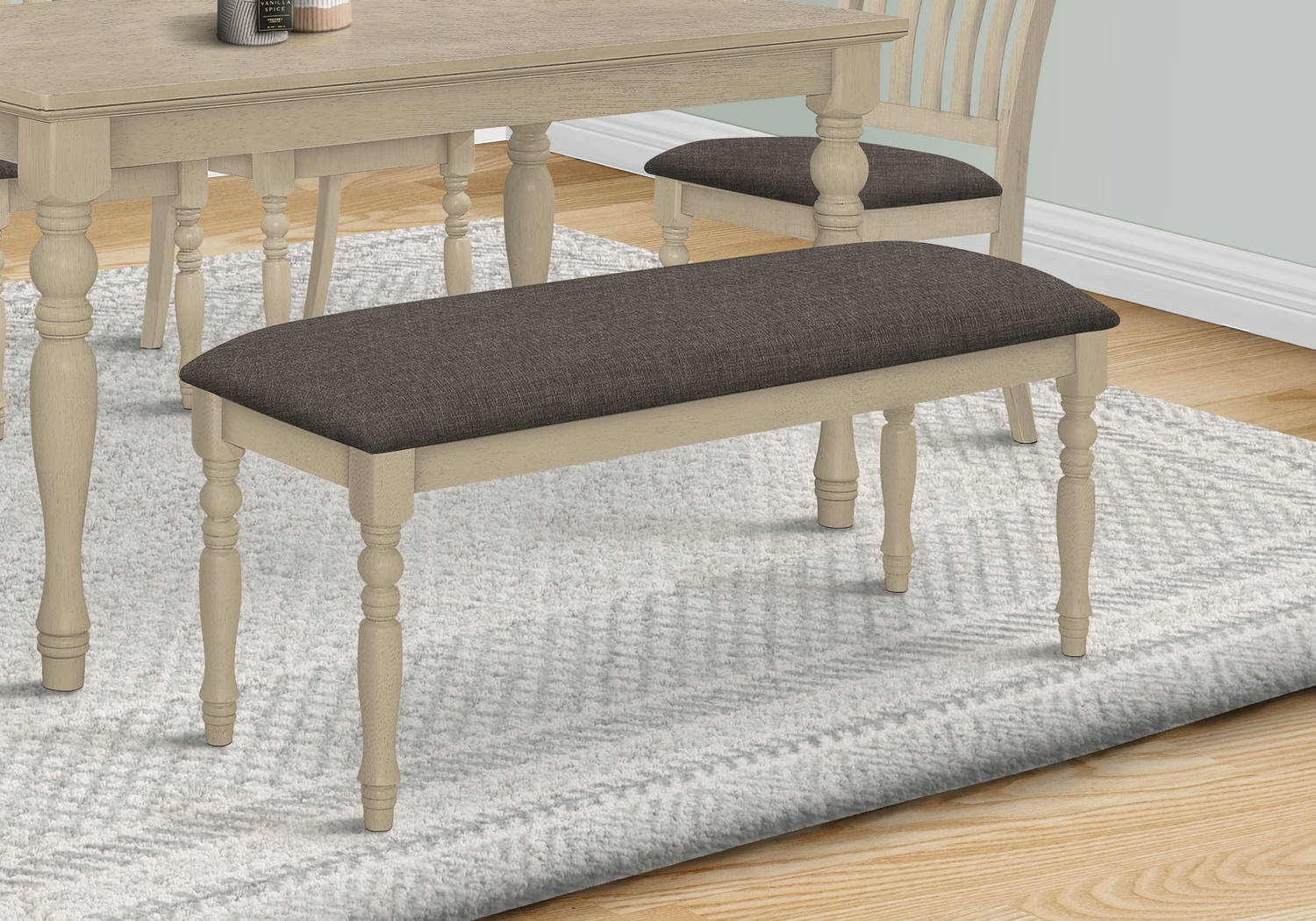 Ramstone Gray Dining Bench - Thumbnail - Image 2