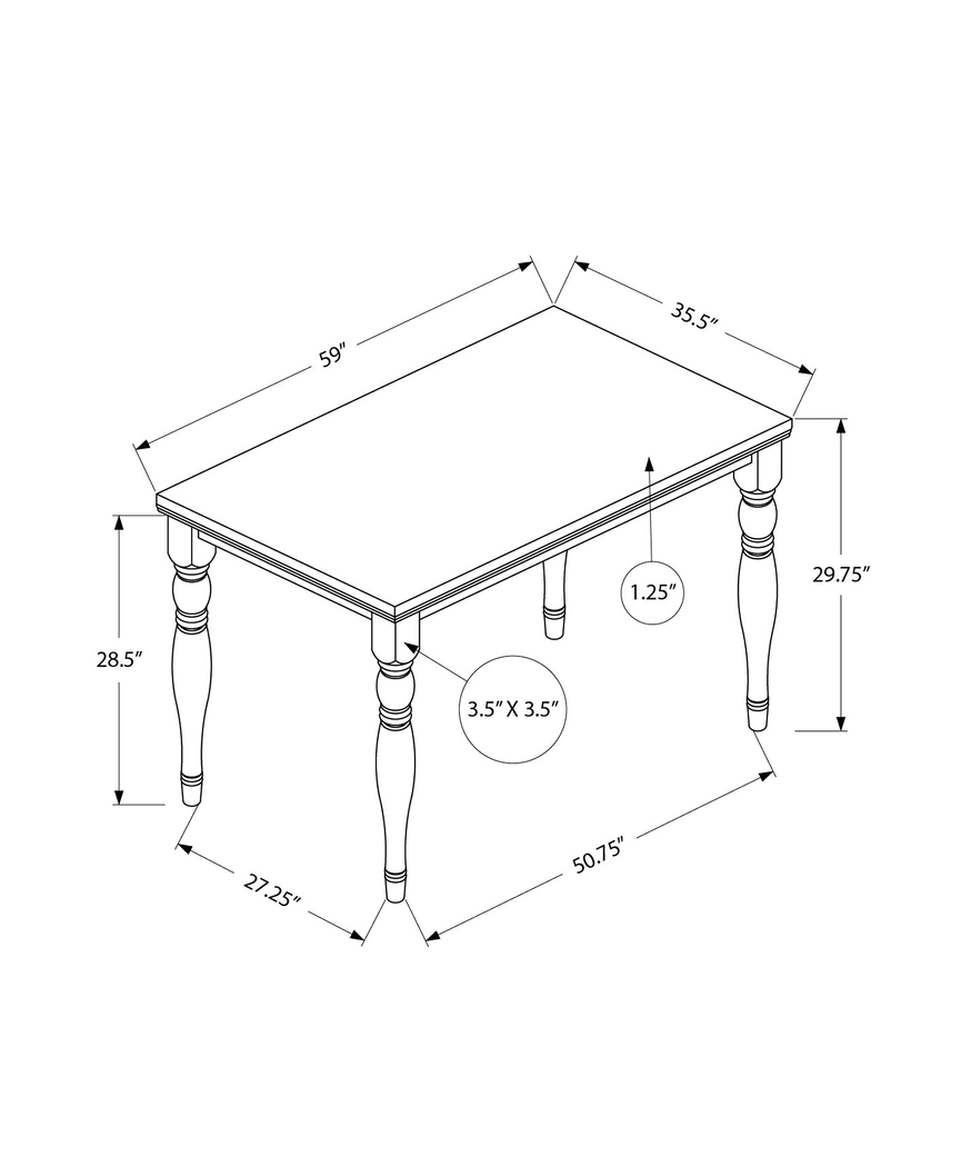 Ramstone Gray Dining Table - Thumbnail - Image 5