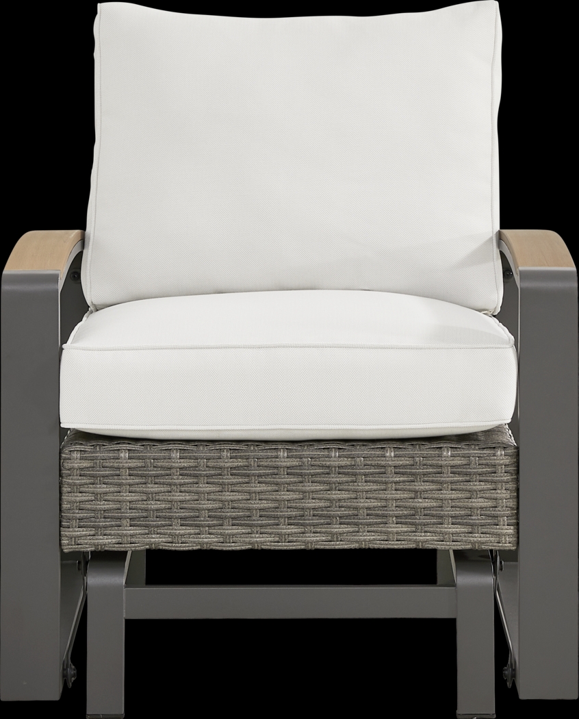 Randolph Gray 4 Pc Outdoor Glider Loveseat Seating Set - Thumbnail - Image 5