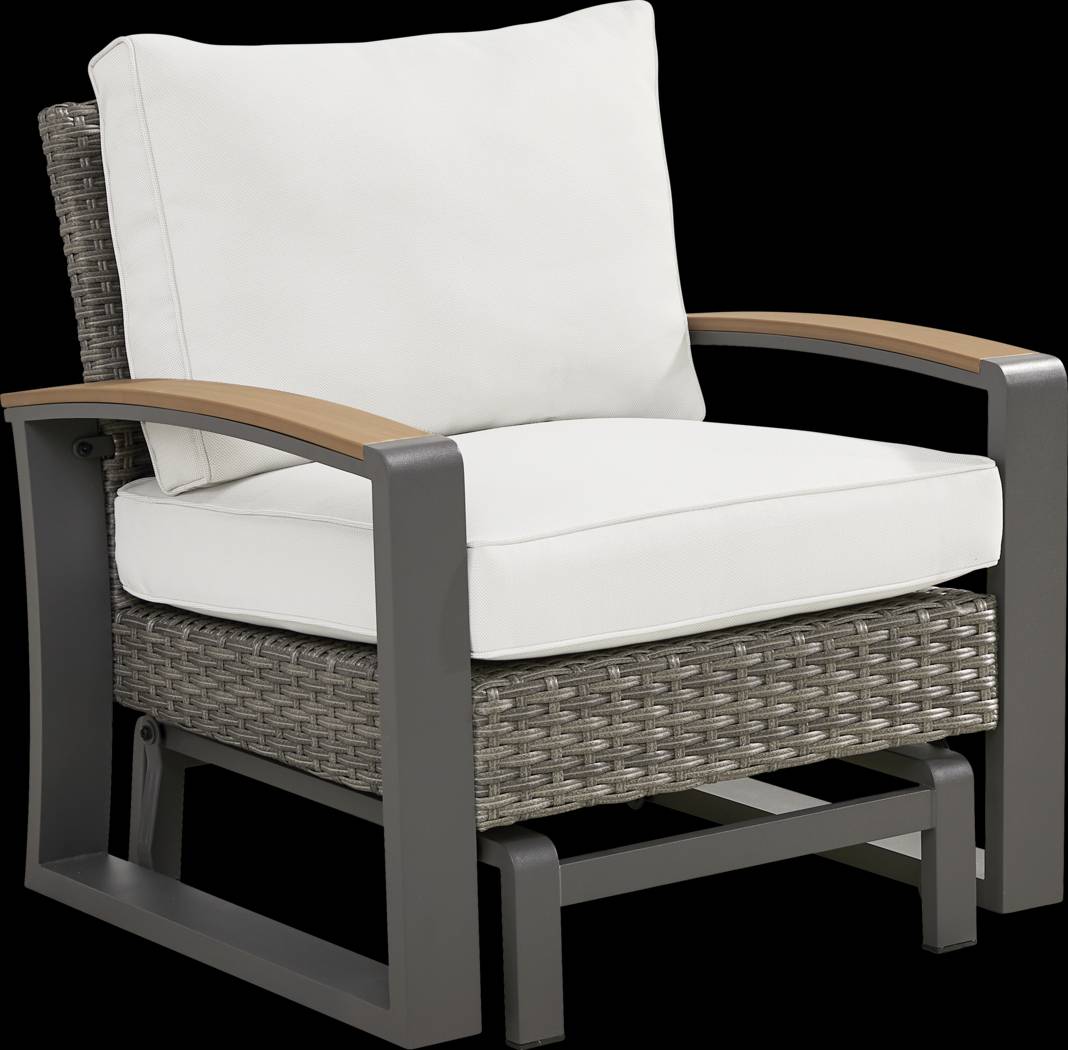 Randolph Gray 4 Pc Outdoor Glider Loveseat Seating Set - Thumbnail - Image 4