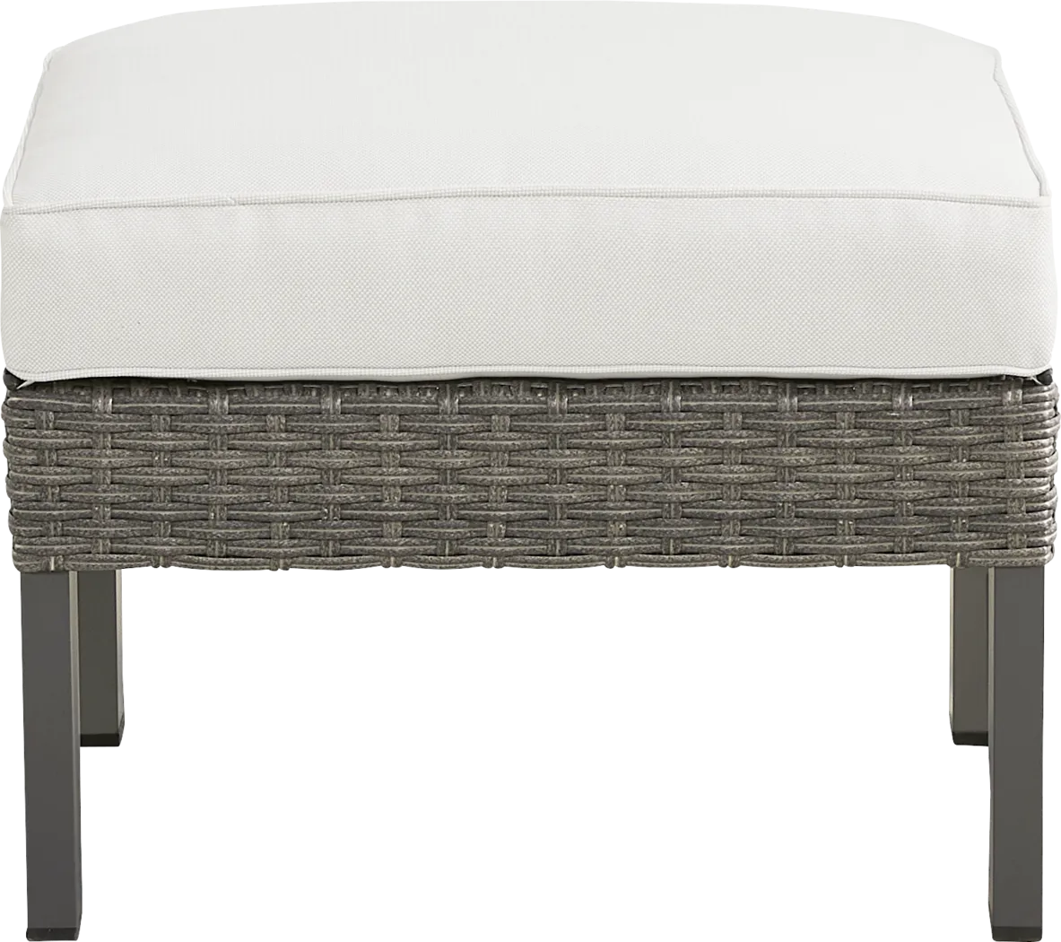 Randolph Gray Outdoor Ottoman - Thumbnail - Image 2