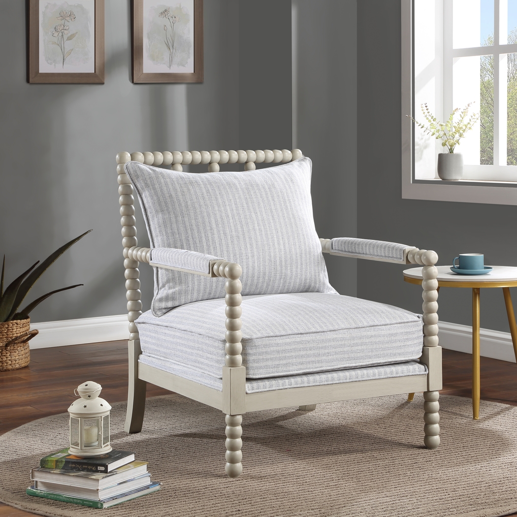 Randwick Gray Accent Chair - Thumbnail - Image 2