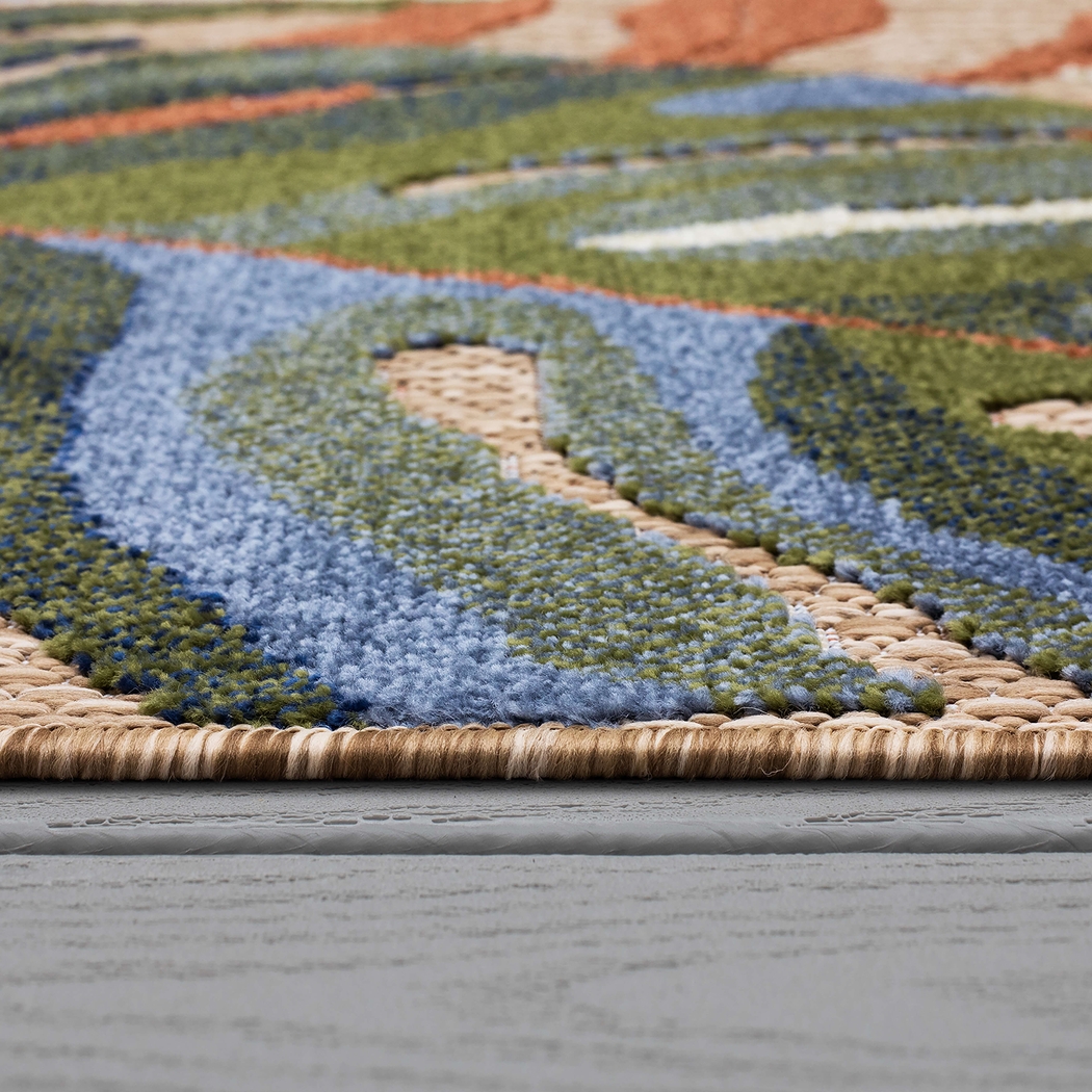 Rane Multi 6' x 9' Indoor/Outdoor Rug - Thumbnail - Image 6