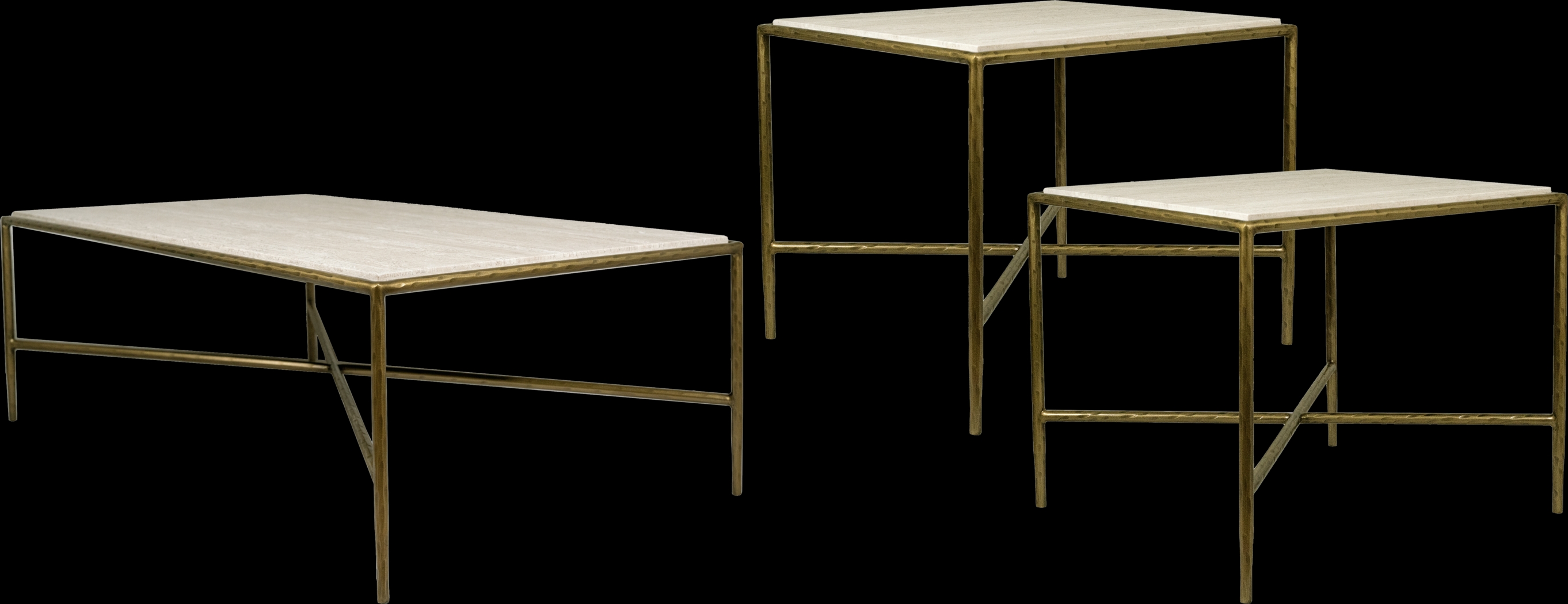 Rangel Taupe 3 Pc Table Set - Thumbnail - Image 1