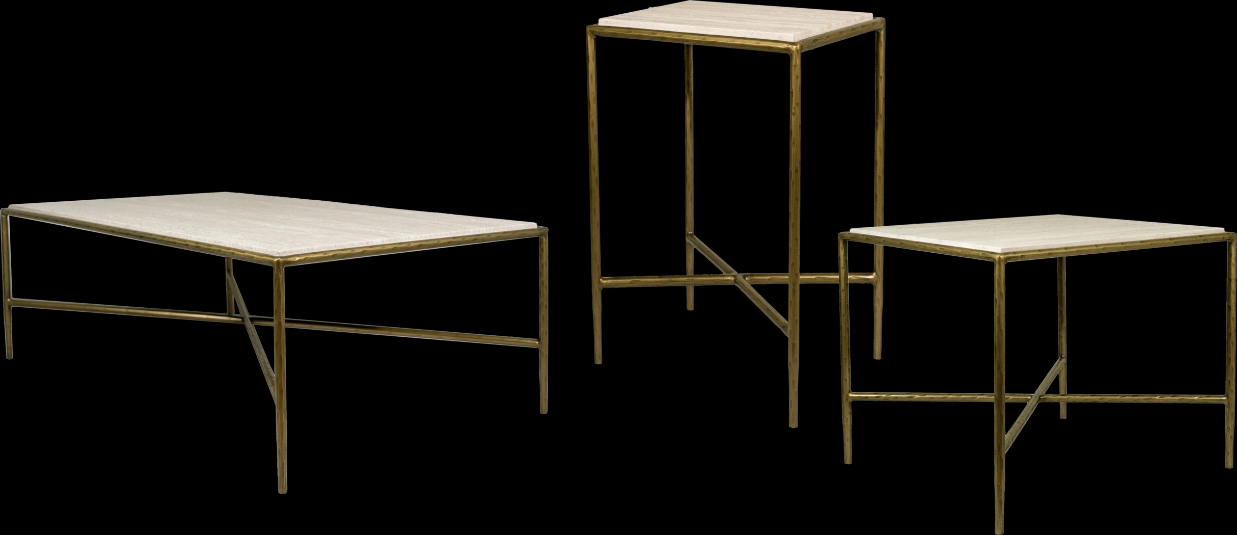 Rangel Taupe 3 Pc Table Set - Thumbnail - Image 1