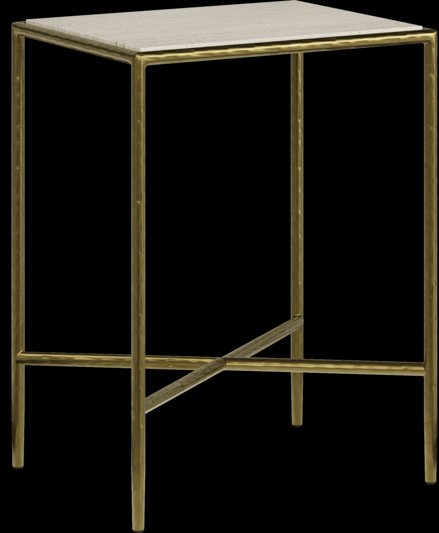 Rangel Taupe Side Table - Thumbnail - Image 1