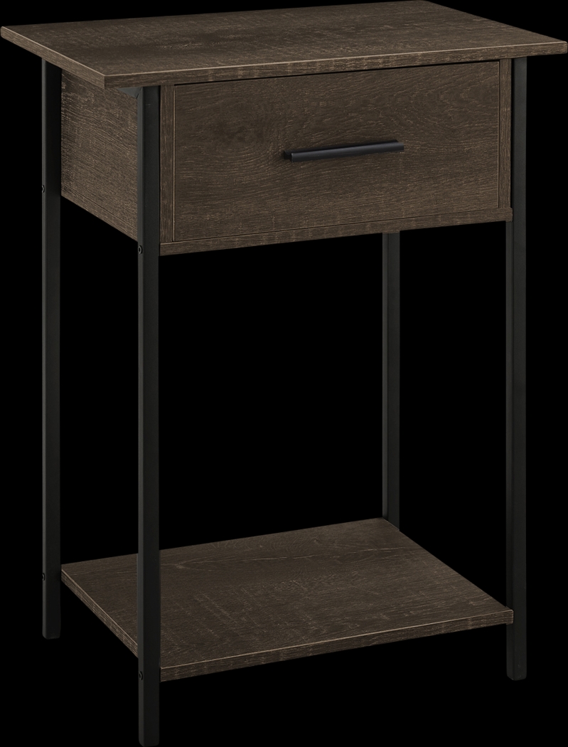 Rankiny Dark Oak End Table - Thumbnail - Image 1