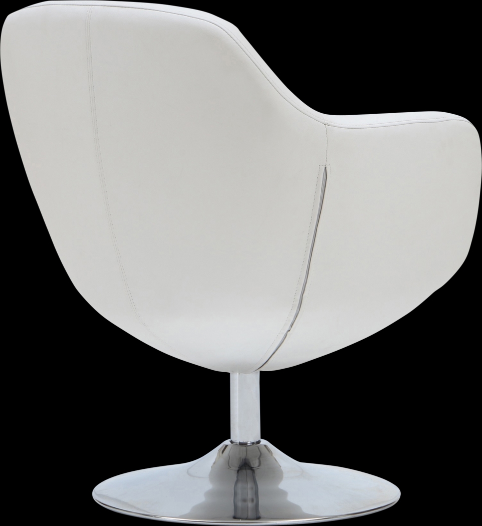 Rantoul White Accent Chair - Thumbnail - Image 3