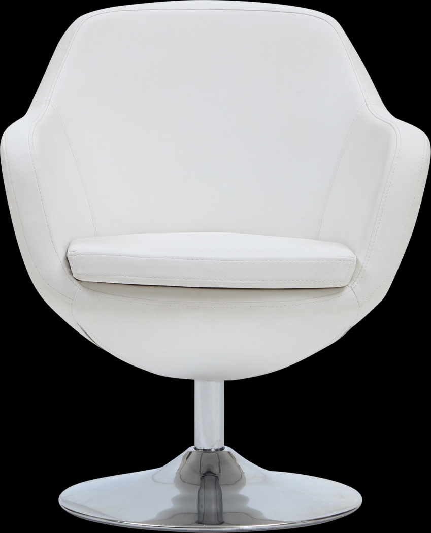 Rantoul White Accent Chair - Thumbnail - Image 1