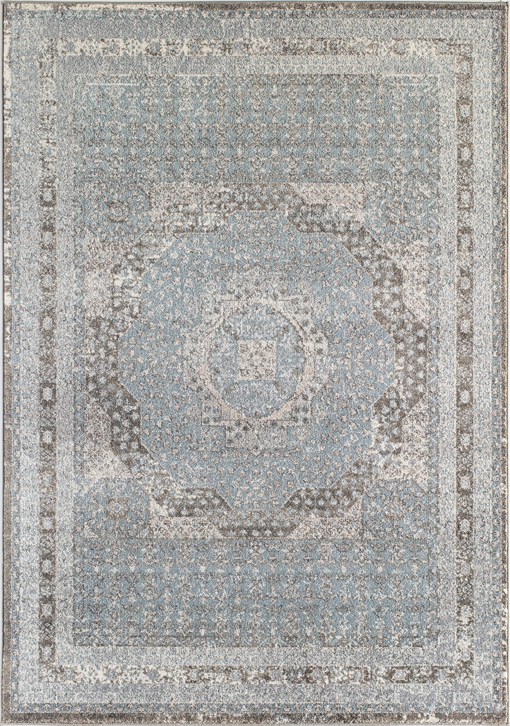 Ranvir Blue 8' x 10' Rug - Thumbnail - Image 1