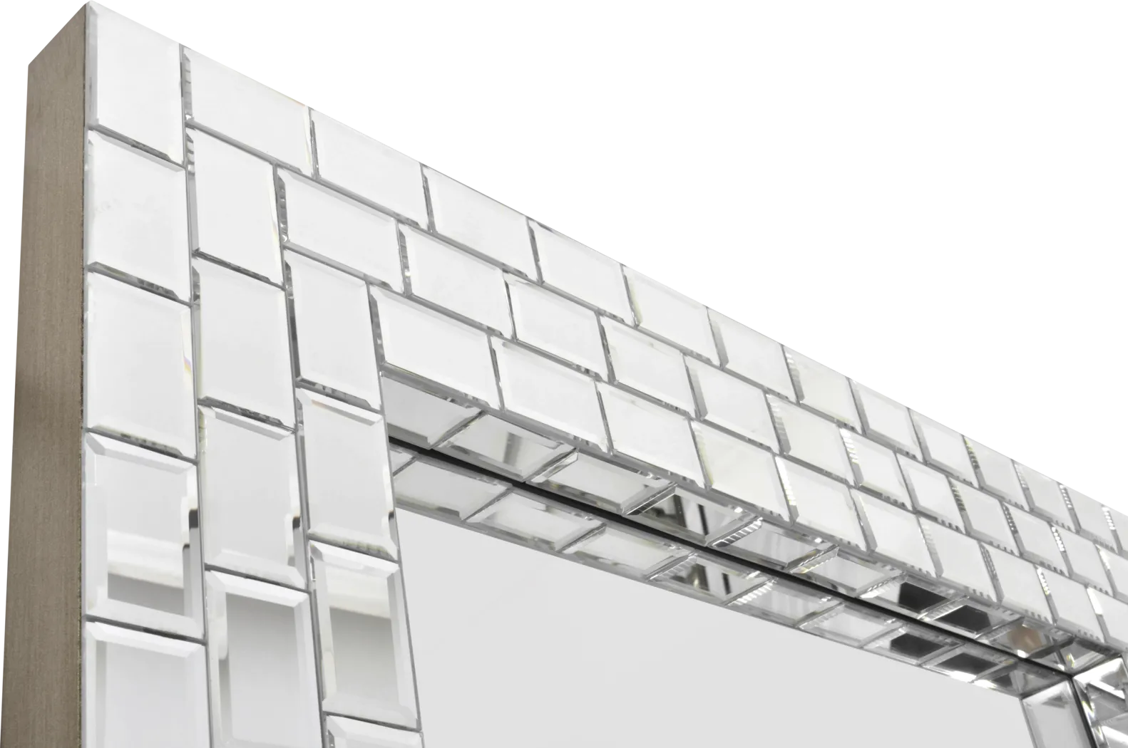 Ranzo Gray Rectangle Leaner Mirror - Thumbnail - Image 3